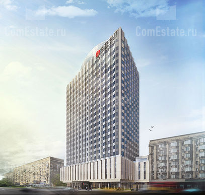 Так будет выглядеть после реконструкции гостиница «Белград», ее новое название - Azimut Moscow Smolenskaya Hotel
